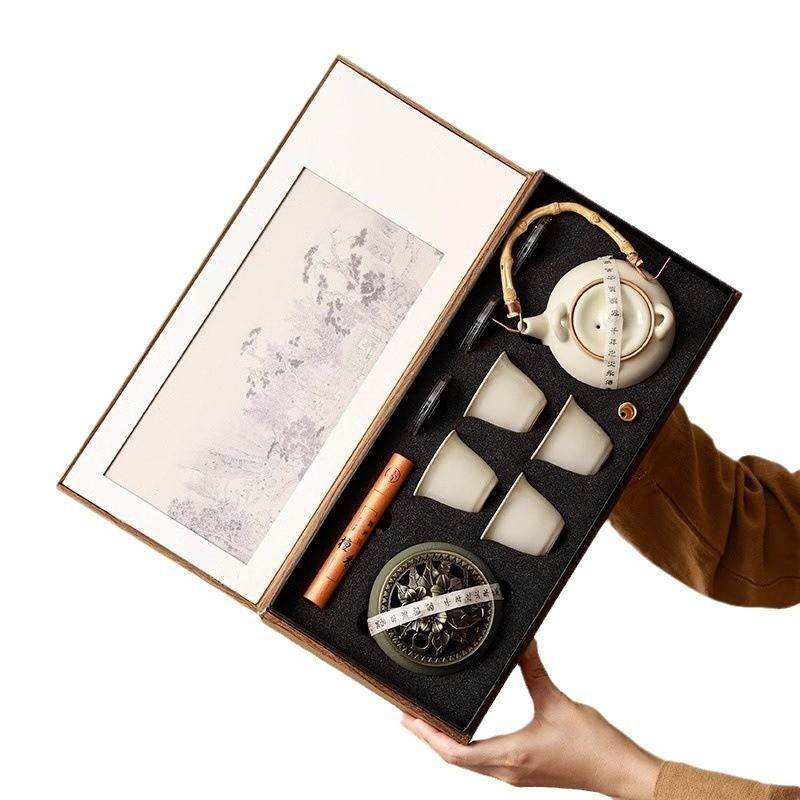 送老师退休礼物领导长辈随手礼定制logo企业商务高档礼品盒