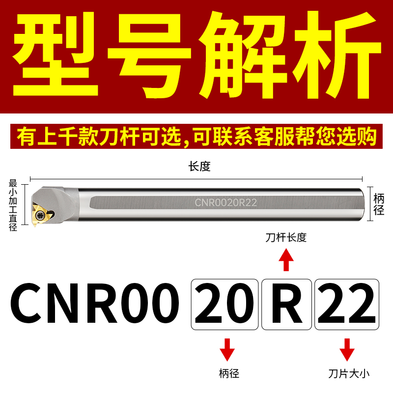 钨钢内螺纹刀杆 小孔 抗震 防震 螺纹车刀 CNR 硬质合金 牙刀刀杆