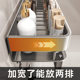 Aluminum alloy bathroom storage rack without drilling
