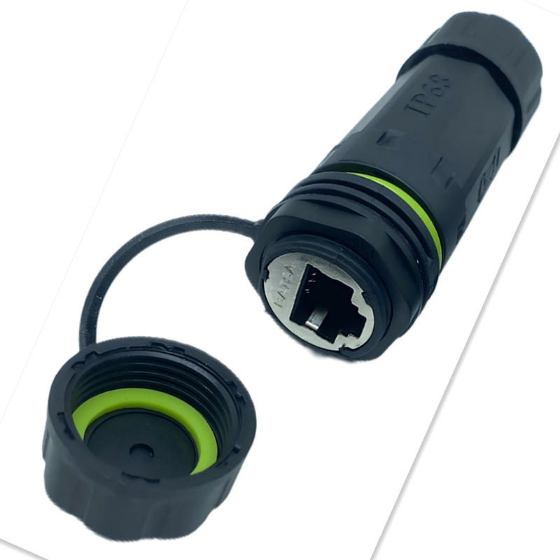 RJ45M20面板式CAT6A直通IP68防水接头超六类万兆数据网线接口母座 - 图2