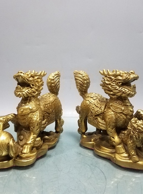 中堂工艺品黄铜招财古典