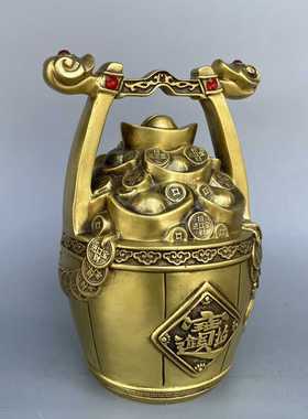 黄铜招财中式客厅一桶金