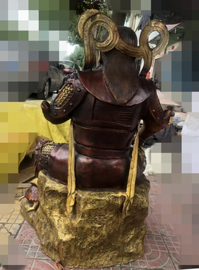 黄铜祖师爷神像摆件纯铜