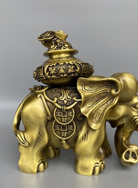 黄铜摆件镇宅招财中式