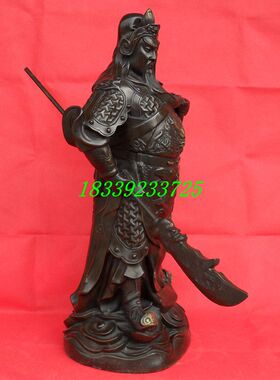 纯铜关二爷摆件关公佛像