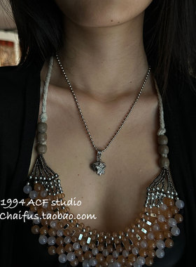 港风复古海洋元素钛钢项链