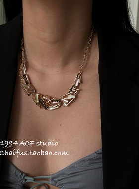 热带禅意原始质朴金属项链