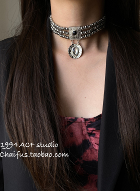 美式复古民族风层次感颈链