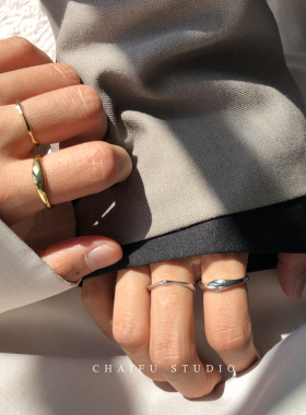 ins风细款组合戒指女生不规则