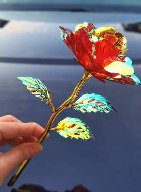 量心良品发光玫瑰花仿真花送闺密