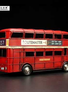 复古双层巴士英伦伦敦风格摆件