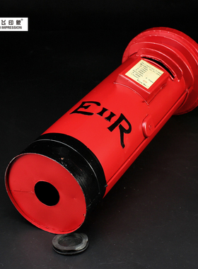 怀旧英伦复古红色邮筒摆件