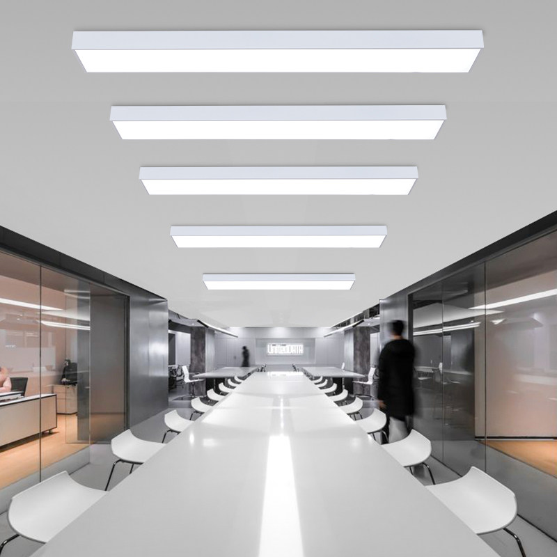 办公室LED吸顶灯简约长方形会议室办公灯阳台过道平板长条灯具,淘宝优惠券,粉丝福利购,淘宝优惠卷