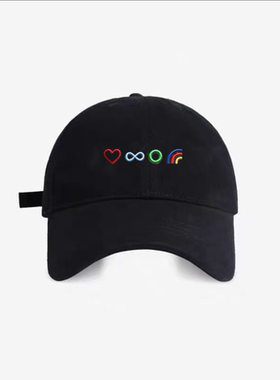 酷玩乐队Coldplay周边彩色刺绣棒球帽多巴胺穿搭加厚遮阳鸭舌帽