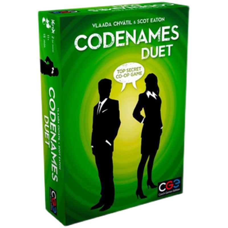 Codenames Duet行动代号二重奏策略动物男孩儿童益智推理玩具卡-图0