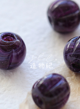 DIY配件尼泊尔手工大孔琉璃材料