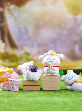 小狗水晶盲盒摆件香薰扩香石