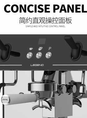 LADETINA拉迪天纳Q2传奇单头咖啡机 Q18磨豆机双联净水器全国联保