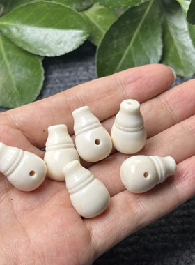 天然鹿角骨三通diy配件背云佛头