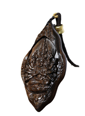 工厂店批发沉香木雕随型虫漏千手