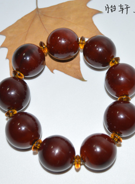 藏式西藏天然正宗赤红血丝牦牛角