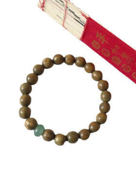 绿檀手串女木质森系手链复古中国