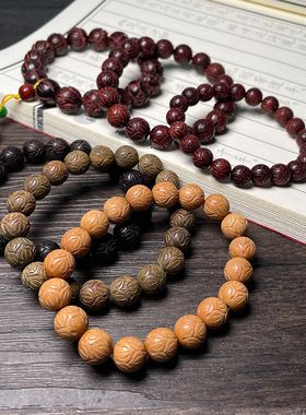 热销紫檀木黑檀绿檀雕刻手工莲花