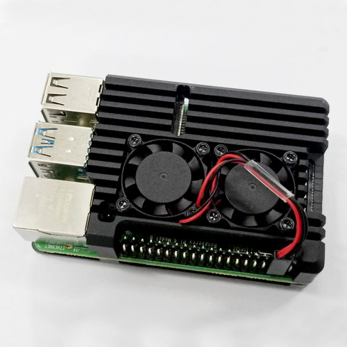 树莓派4代外壳金属Raspberry Pi 4代b+铝合金盒子4b散热壳配件 - 图3