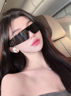 发箍墨镜女款2025新款防紫外线眼镜D高级感头箍发卡两用太阳眼镜