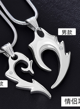 狼牙项链男士霸气时尚潮男挂坠