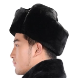 Весна и осенняя и зимняя безопасность хлопковые шапки мужская универсальная утолщенная плюс холодная антиоткрыть против пожилой шляпы северо -востока хлопковой шляпы Шляпа