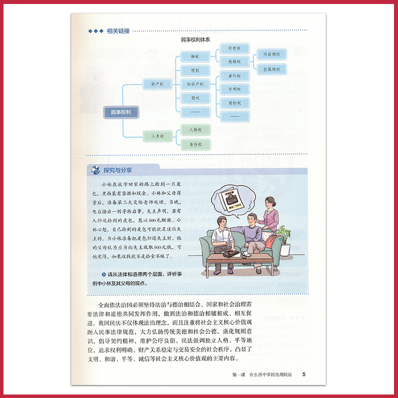 高中政治书选修2二人教版新教材高二上下政治选择性必修2法律与生活人教版高中课本教材教科书人民教育出版社XJC - 图3