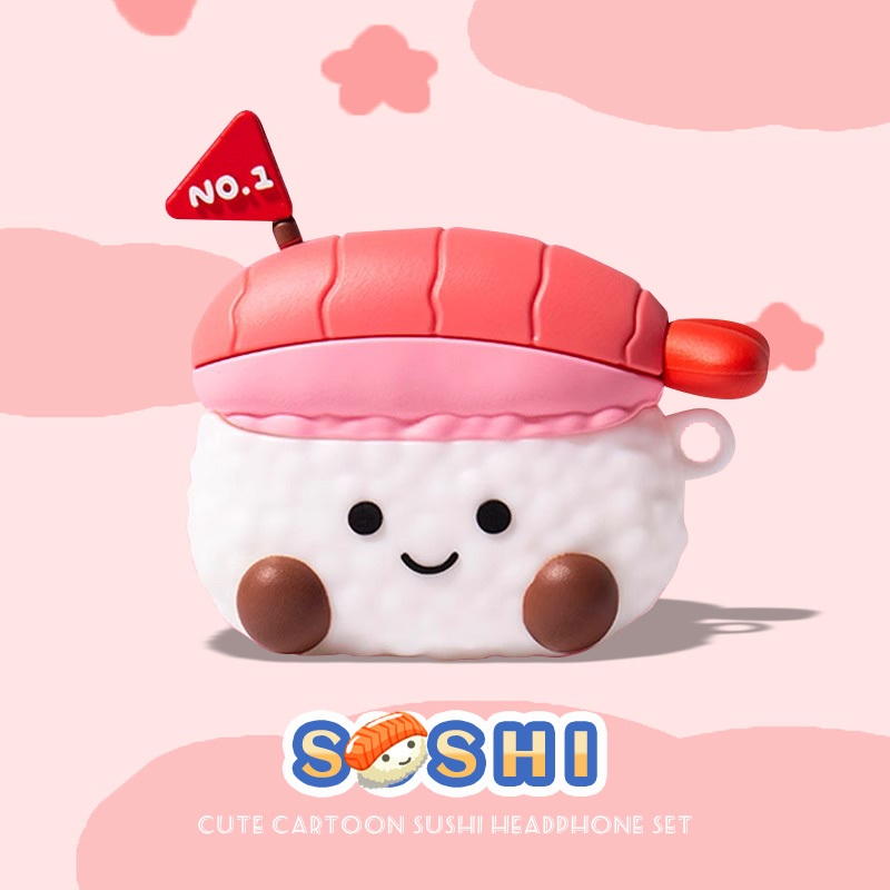 适用于oppo enco air3i蓝牙耳机套encoair 2i保护套潮硅胶air3软壳R3盒buds2防摔可爱卡通encoair4 pro保护壳 - 图1