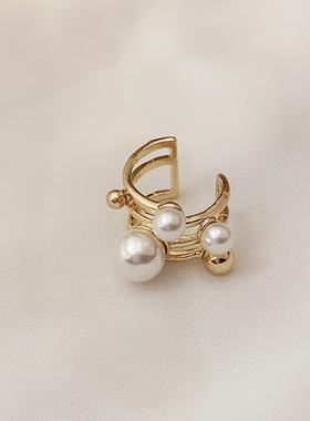 ins高级感气质女潮小众珍珠戒指