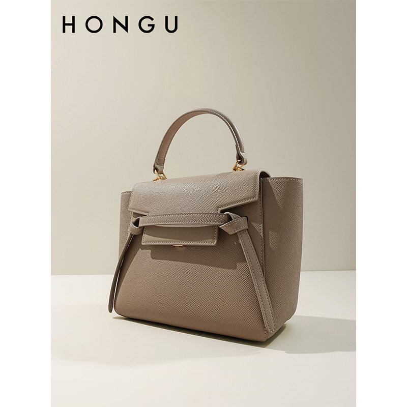 红谷2023新款秋冬真皮单肩手拎包 红谷女士包袋