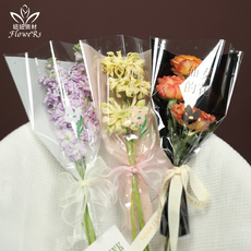 Материалы для рукоделия 情人节透明花束袋仙女的花包花袋多支玫瑰包装袋花店用品鲜花