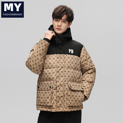 MY官方2024秋冬季羽绒服新款男士无帽时尚保暖日常休闲百搭宽松HB