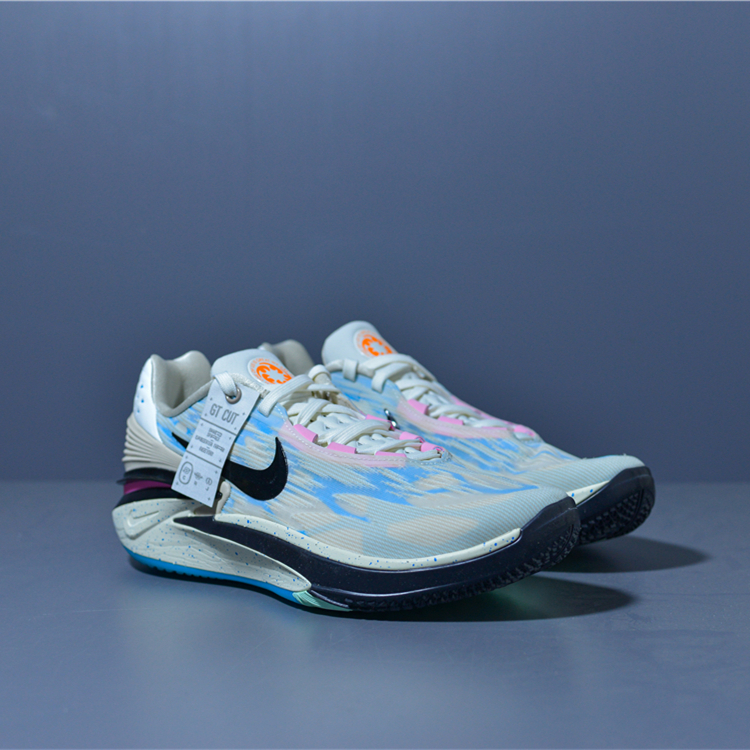 Nike AIR ZOOM G.T. CUT 2 EP 男子白蓝低帮气垫篮球鞋DJ6013-104 - 图0