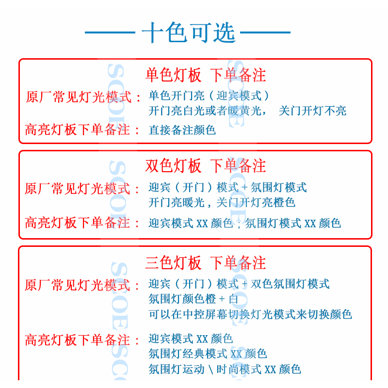 SCOE适用BMW宝马3系4系F30 F31 F32 F33 F35 F36脚窝灯脚底氛围灯 - 图0