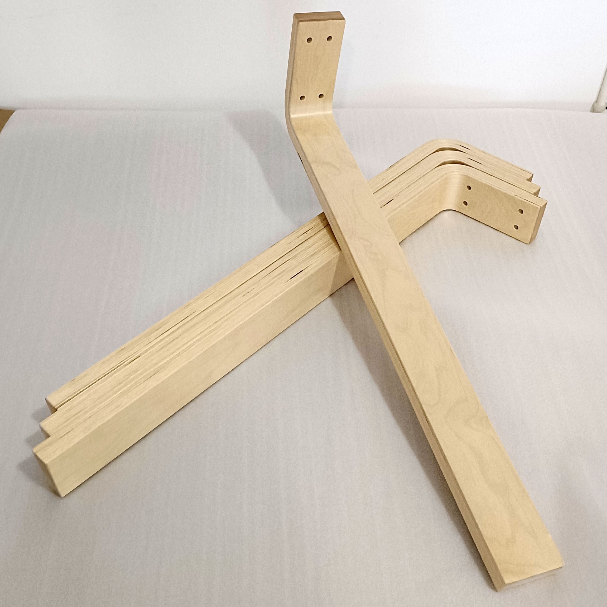 北欧风经济型木制桌子腿高腿DIY家用L型桦木实木多层板桌腿网红款,淘宝优惠券,粉丝福利购,淘宝优惠卷