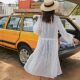 Summer women's fresh lace thin shawl loose