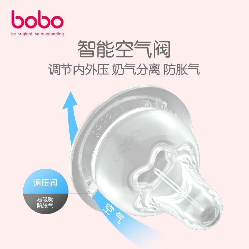 bobo新生儿特柔宽口径适配贝亲奶嘴 缘缘堂母婴奶嘴/安抚奶嘴