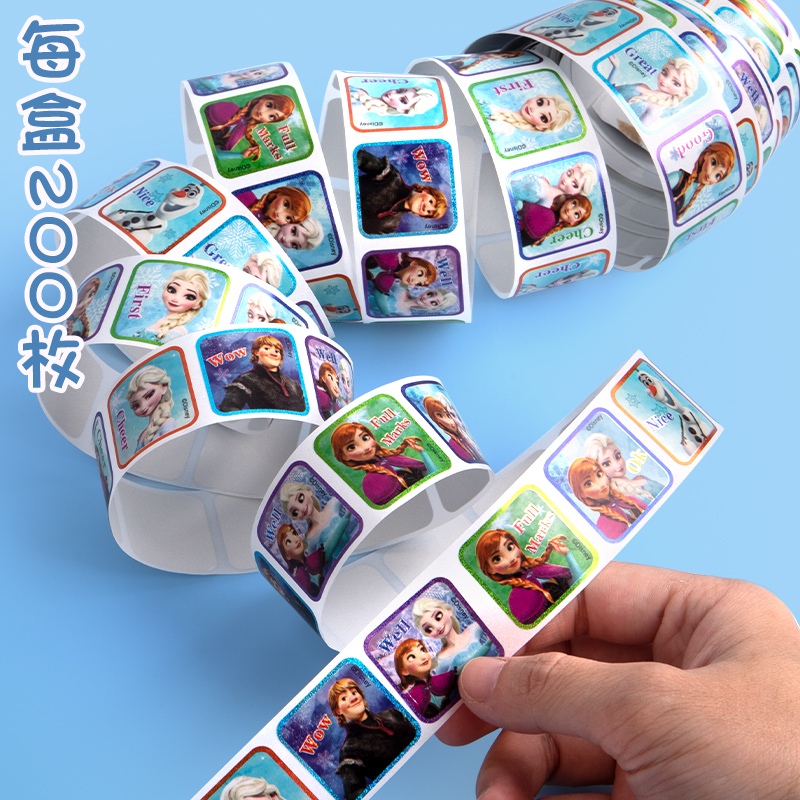 迪士尼贴纸赛车玩具总动员冰雪公主手账手帐咕卡咕咔贴贴纸儿童男生男孩小防水可爱卡通超级飞侠米奇小熊维尼,淘宝优惠券,粉丝福利购,淘宝优惠卷