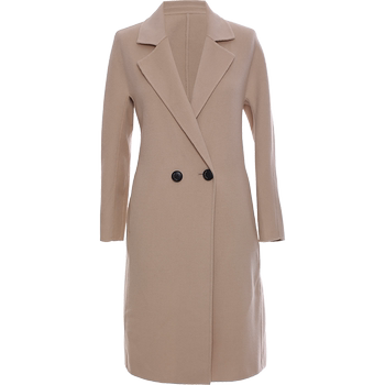 Monsoon elegant strappy mid-length pure wool wool coat double-sided woolen for women 8844DA214