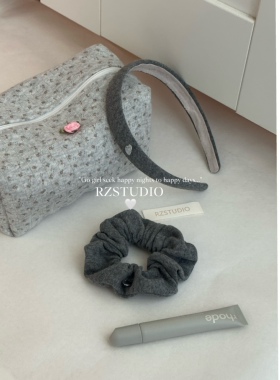 RZSTUDIO灰奶调系美式极简发箍手工复古学院少女细款发箍