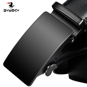 BYWOKY男士真皮自动扣皮带