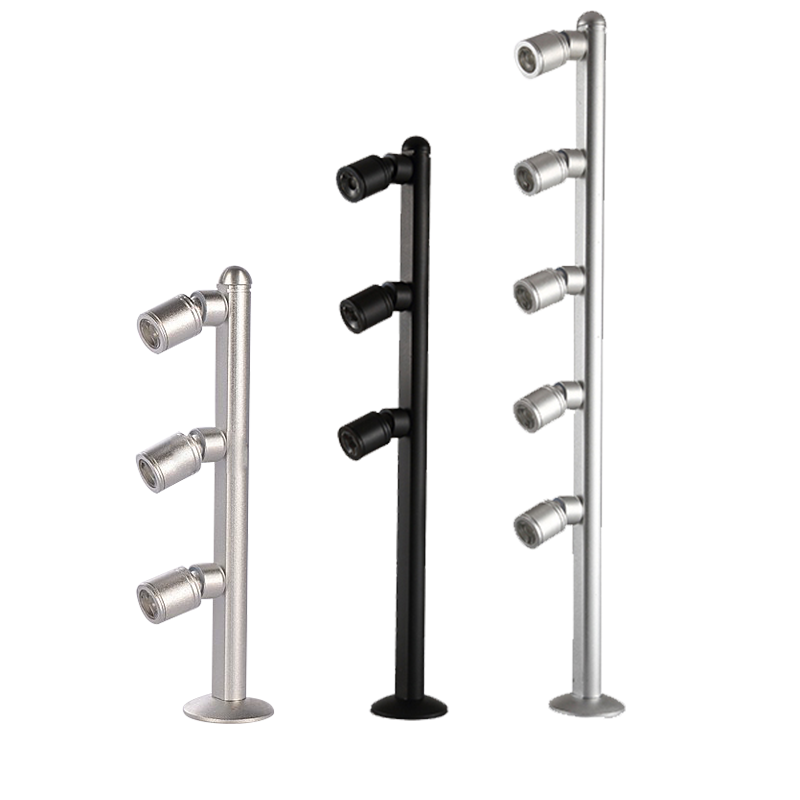 led珠宝射灯3/5W展柜射灯立杆黄金首饰珠宝展示灯柜台灯头可调节 - 图3