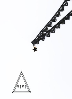 choker脖子饰品黑色女项圈颈链