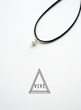 2025年新款黑色choker颈饰颈链珍珠颈带项圈女锁骨项链脖子饰品潮