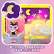 ຂອງແທ້ Wish Meow Meow Princess Cat's Starry Sky Cabin Set Wishing Cat Children's Toys Toys Birthday Gift